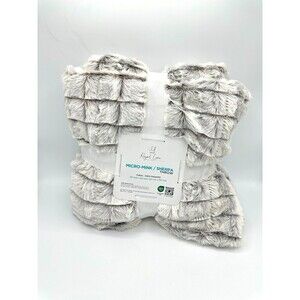 ROYAL LUXE BROWN Blanket 50”x60” Super Soft Plush Sherpa Throw Micro-Mink